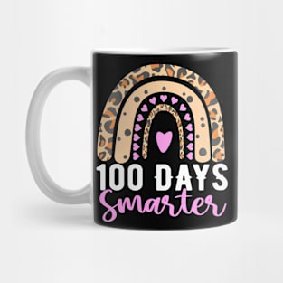 100Th Day Of School Teacher Student 100 Days Smarter Rainbow Mug